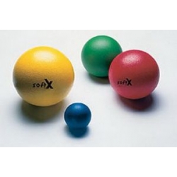 Balles Soft X® Balle 9 cm de diamètre (bleu, jaune, rouge, rose)